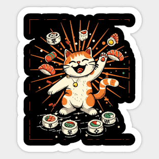 Catzilla Cat Reigns Sticker